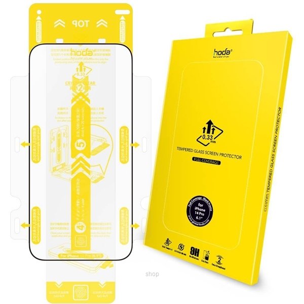 HODA 0.33mm Full Coverage Tempered Glass Screen Protector for iPhone