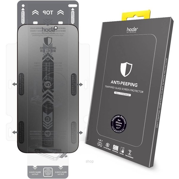 HODA Anti Peeper (Privacy) Full Coverage Tempered Glass Screen Protector
