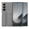 311190_1 Samsung Galaxy Z Fold6 Gray Silicone Grip Cover with Stand