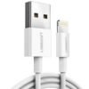 314903_1 Ugreen Alu Case Braided Lightning Cable 1M Silver