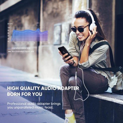 Ugreen Lightning M/F Round Cable Aluminum Shell 10cm with Braided