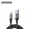 Ugreen USB A To Lightning Cable Alu Case with Braided 1.5M Black