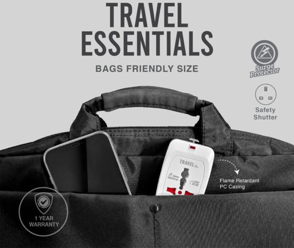 Soundteoh Travel Adaptor with Dual USB White