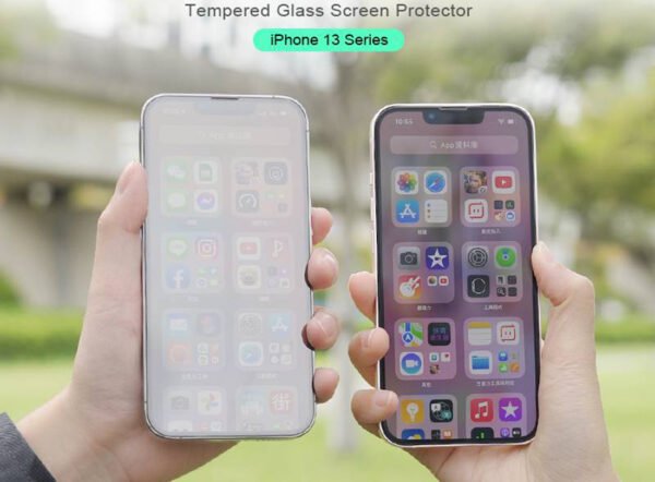 HODA Anti Reflection Full Coverage Tempered Glass Screen Protector for iPhone