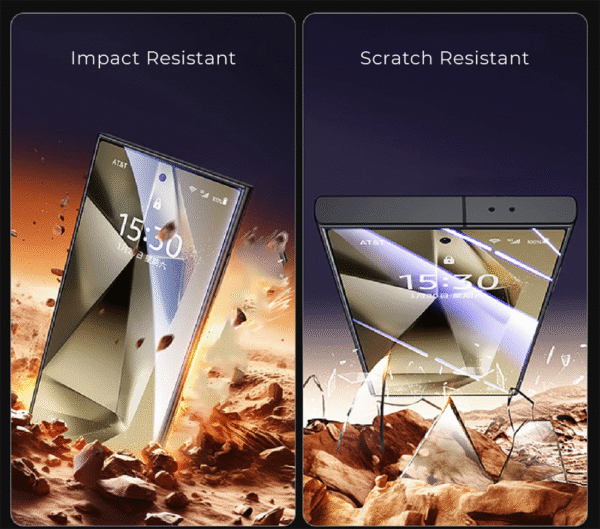 Charby CURIO Guard Curved 9H Tempered Glass Screen Protector Kit Full HD Clear for Samsung S24/S25 Plus Ultra