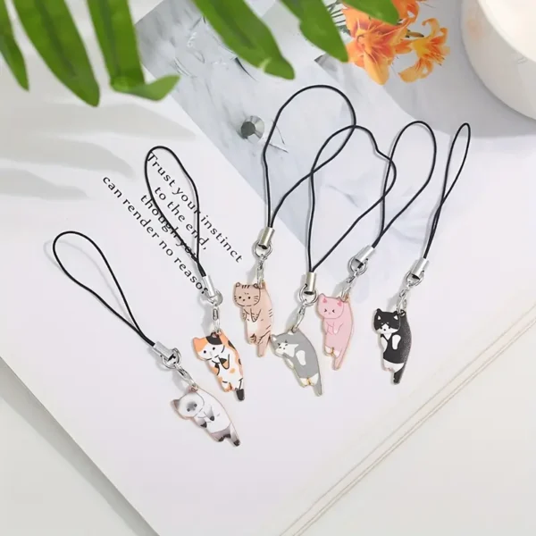 c74dac22-16fa-44fa-997a-63b59ab46301 Cute Cat Phone Strap Lanyards
